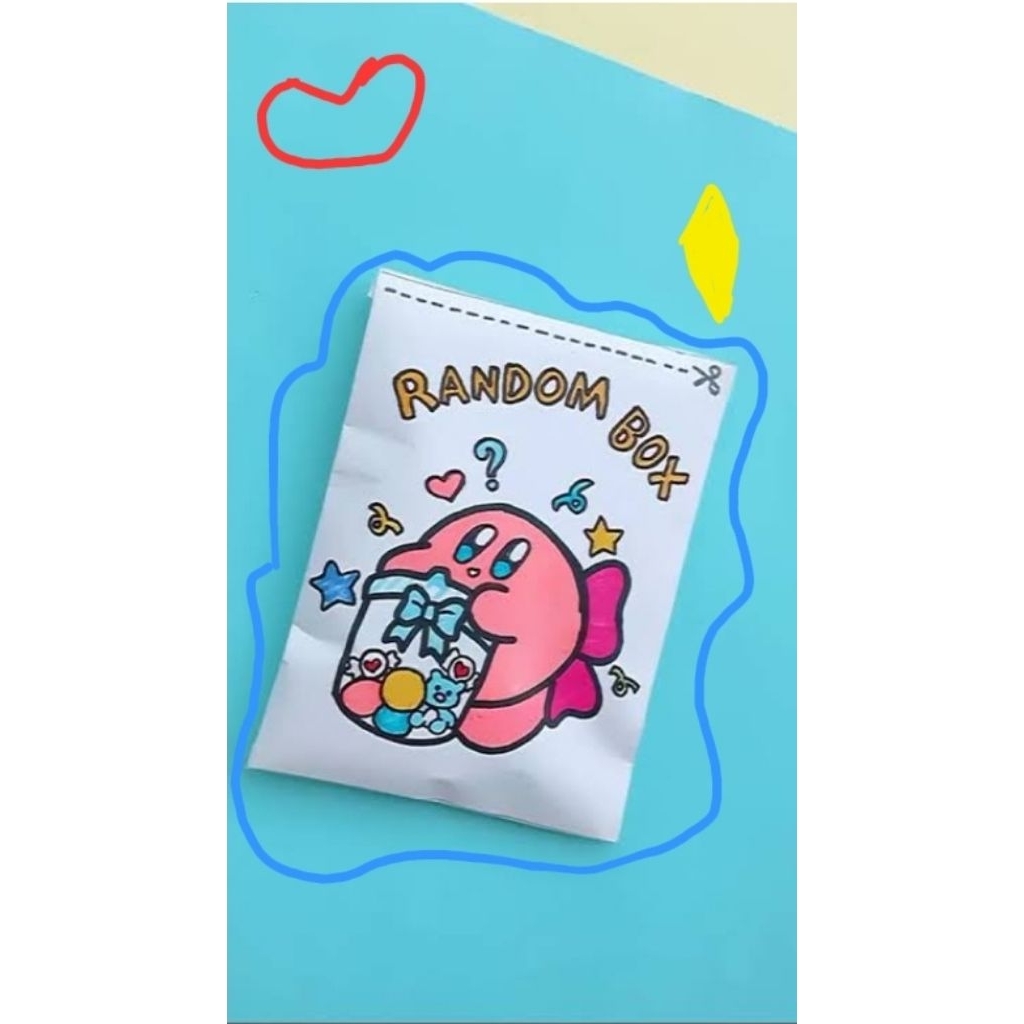 Blind Bag squishy paper random- cute - food,character cartoon,dll