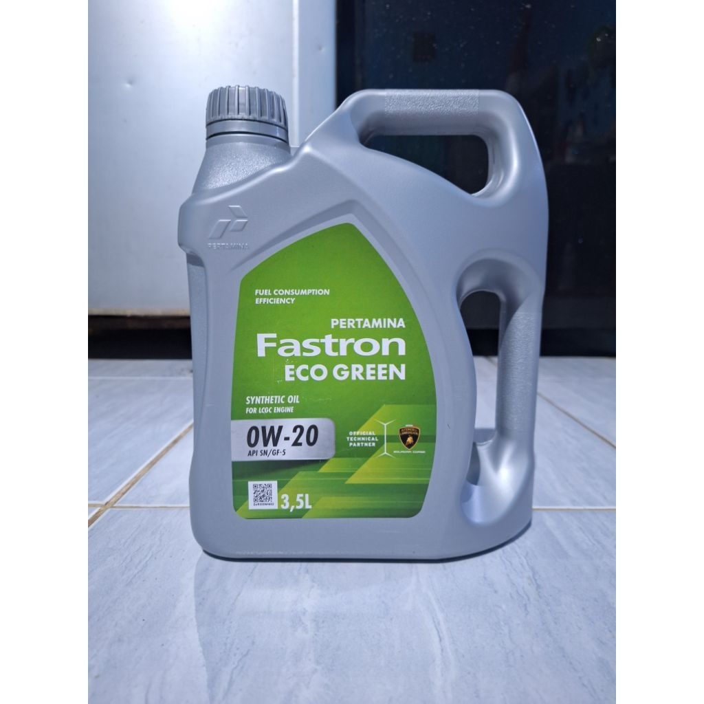 Fastron ECO GREEN 0W-20 3,5 liter ORIGINAL, SEGEL DAN BELUM PERNAH DISCAN.