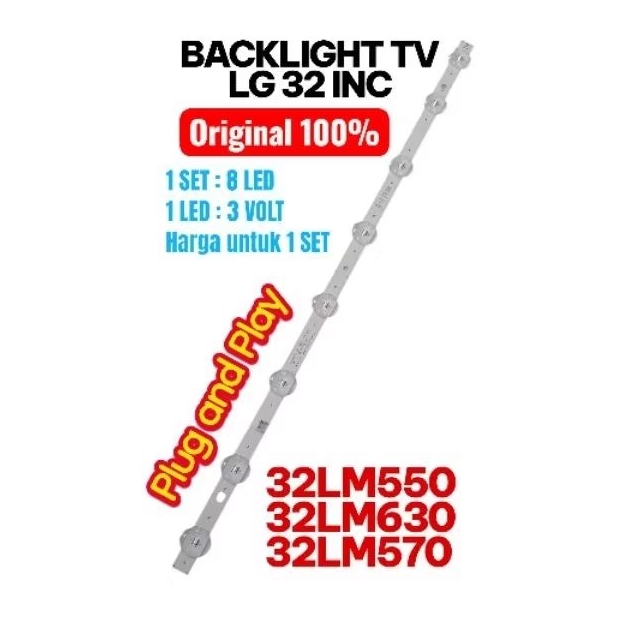Backlight - Beklite - BL TV LED LG 32LM550BPTA - 32LM630BPTB - 32LM635BPTB - 32LM570BPTC - 32LM550 -