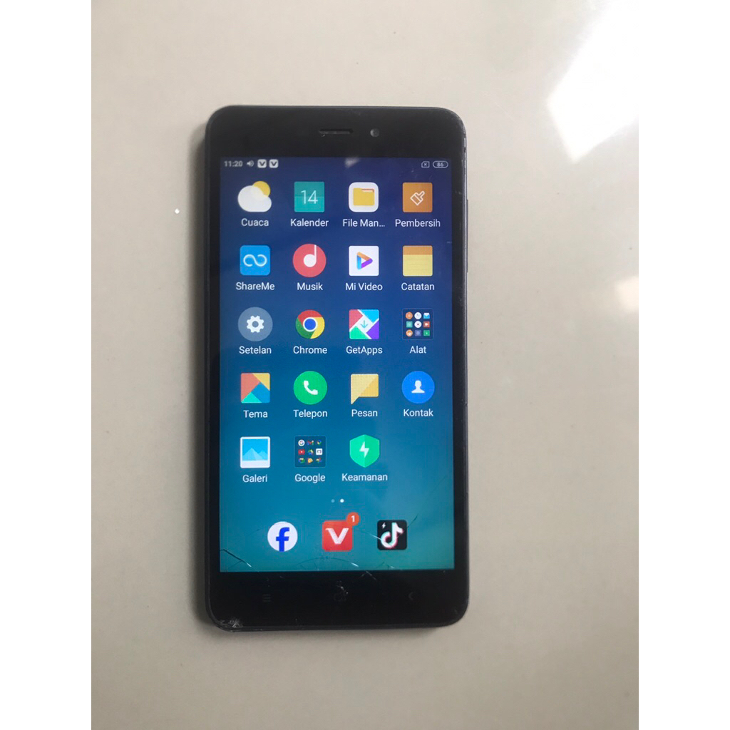 Xiaomi Redmi 4A Minus layar Retak