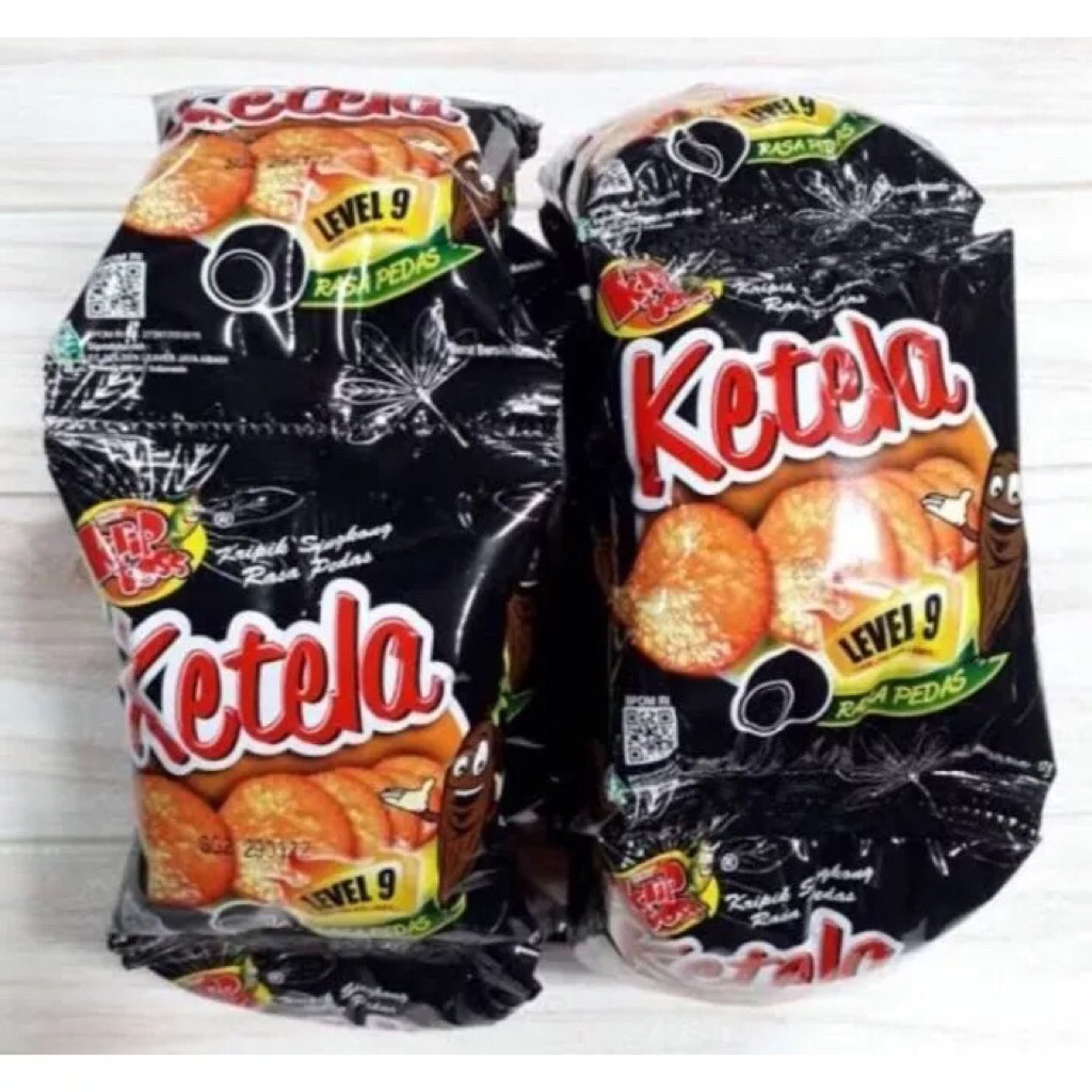 Kriptela Level 9 Renceng Isi 10 - Jajan Jadul Keripik Pedas Snack Jadul Krip Toss Kriptos ketela sin