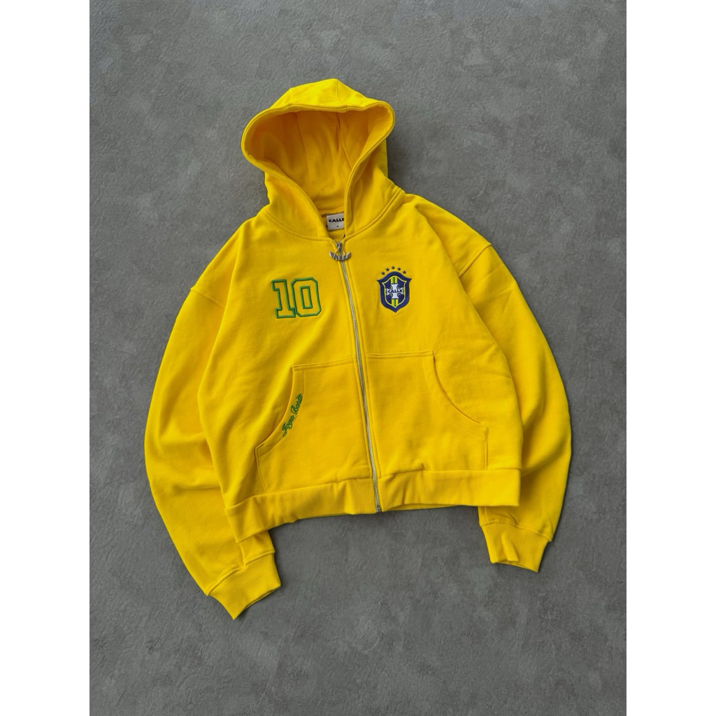 CALLE DE LARACHE brazil zipper hoodie
