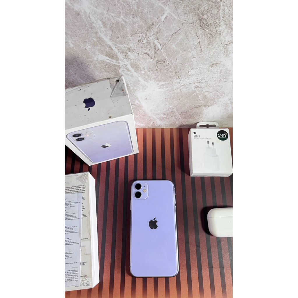 iphone 11 64 gb ex ibox purple mulus