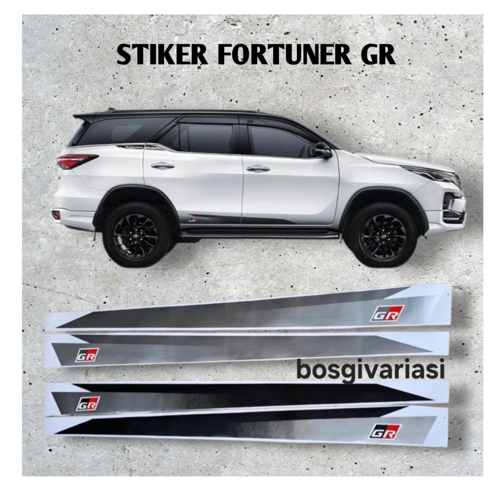 Stiker fortuner all new / stiker fortuner gr / stiker fortuner gr 2022 / Stiker Fortuner all new 202