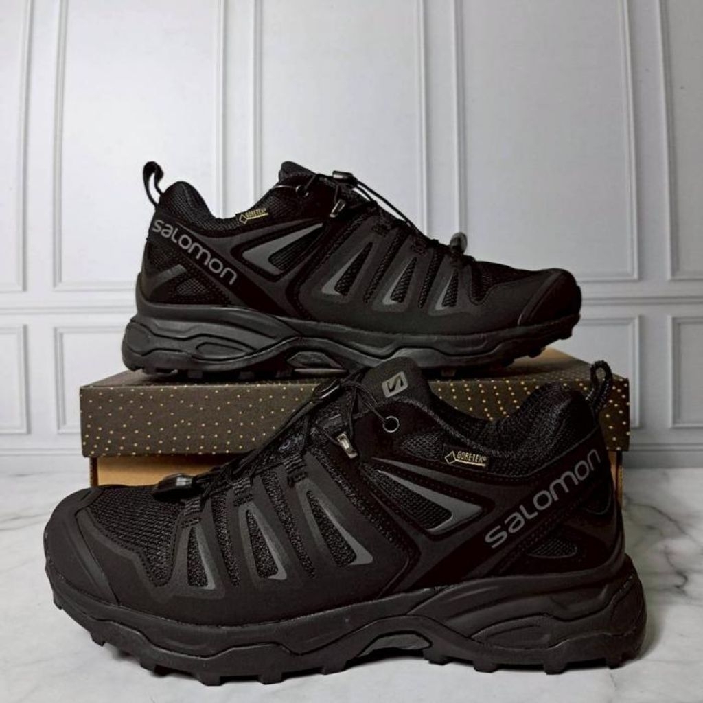 Sepatu Salomon X Ultra 3 Hiking / Trekking Low-Top Gtx Black/Black