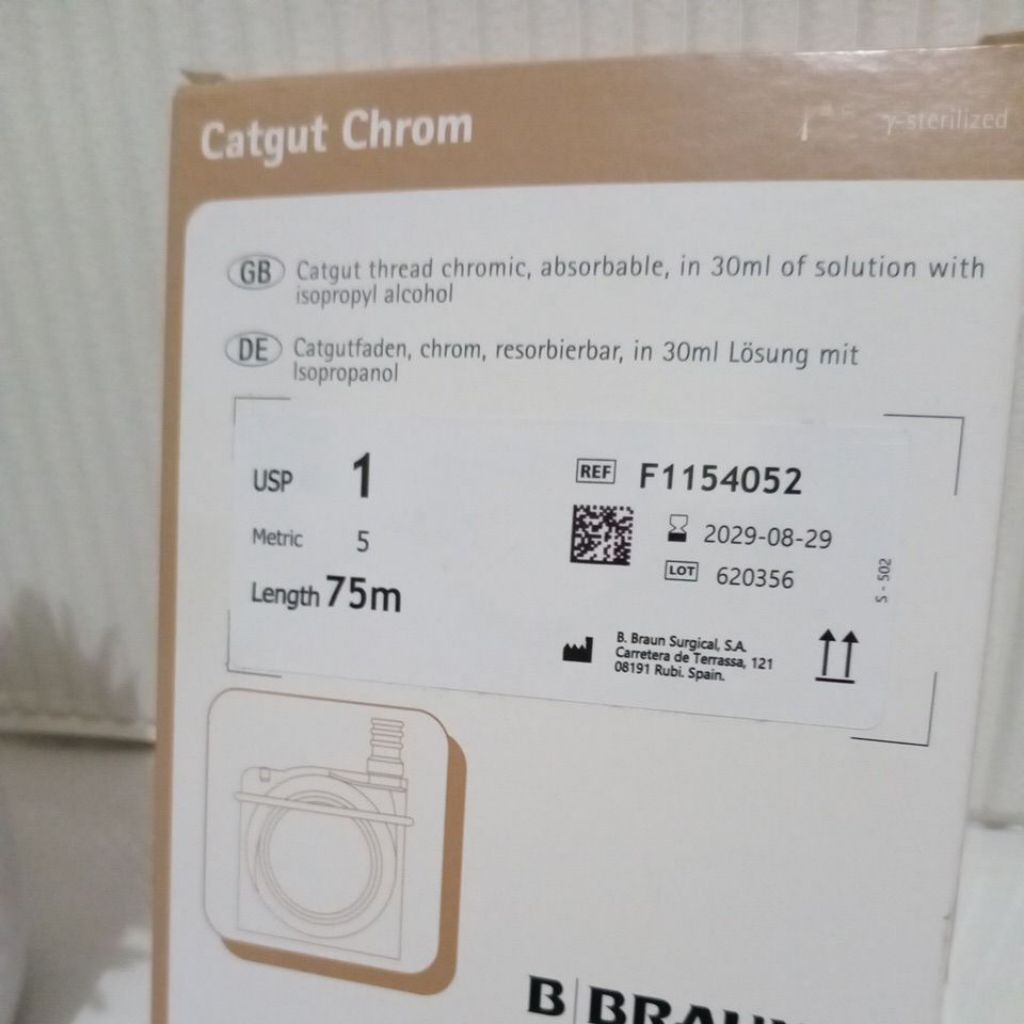 B Braun cat gut chromic 1 Original/B braun catgut chromic 1/Catgut Cromic 1/Cat gut cromic 1 Panjang