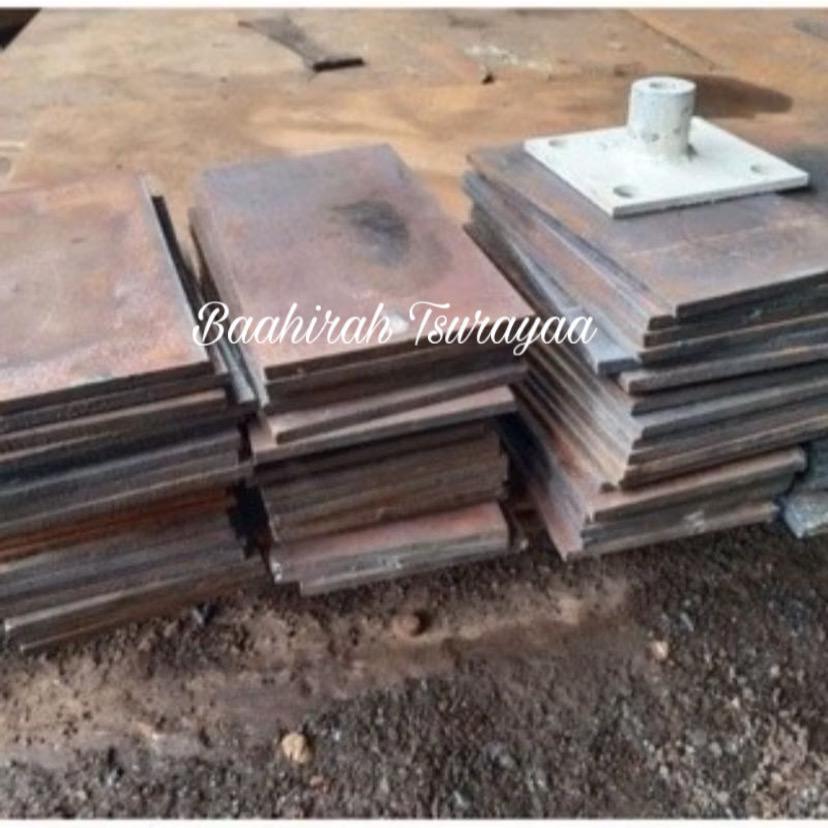 Plat Besi Hitam 10cm x 15cm Tebal 3/5/6/7mm Plat Besi Hitam