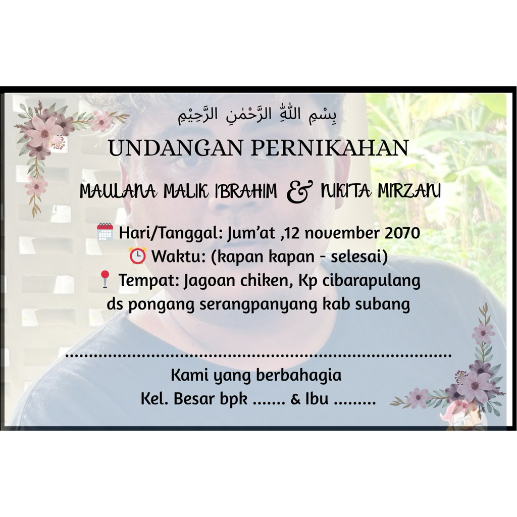 Undangan Mini Untuk Sabun