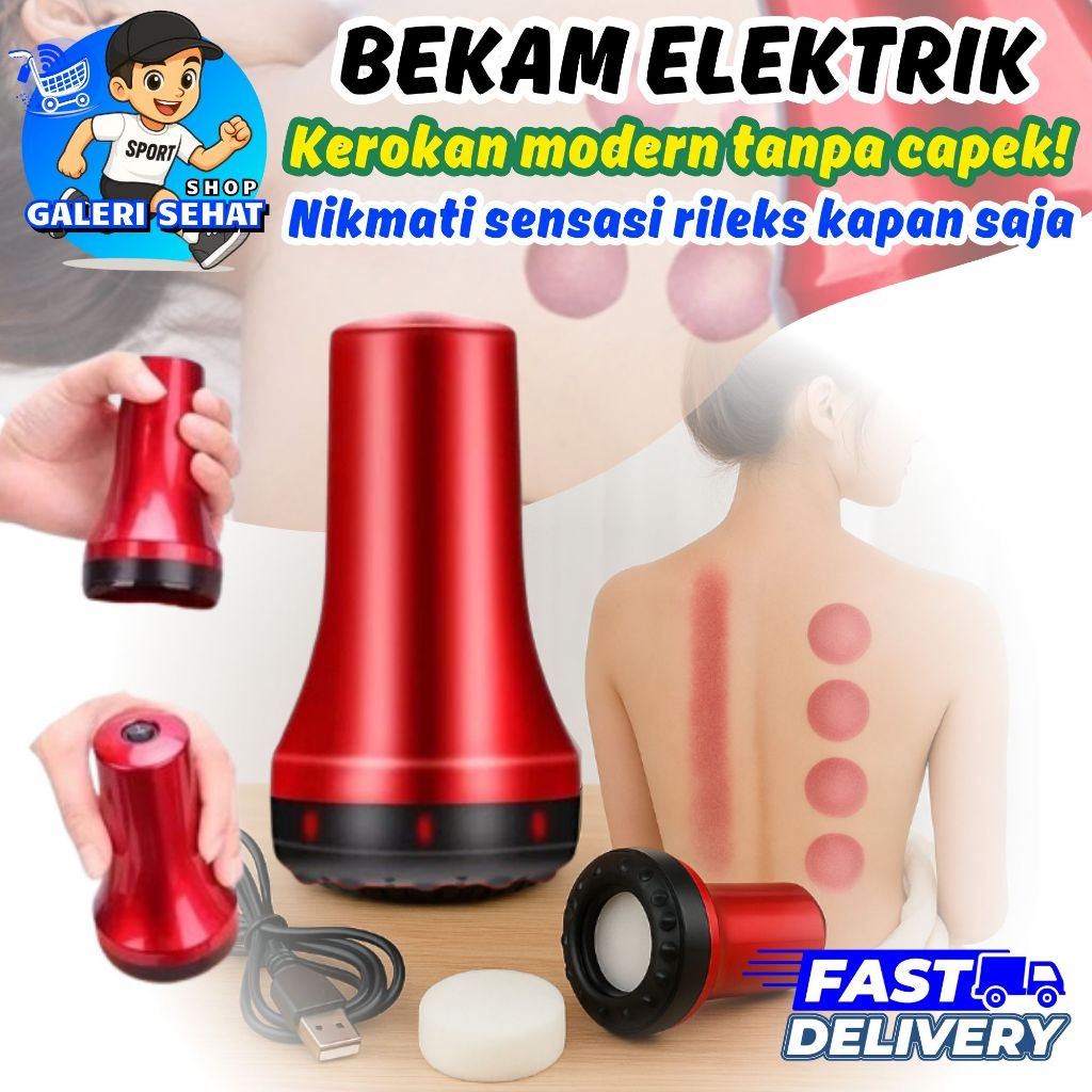 Alat Kerok Elektrik Modern | Kerokan & Pijat Otomatis Bantu Hilangkan Pegal, Masuk Angin, dan Capek