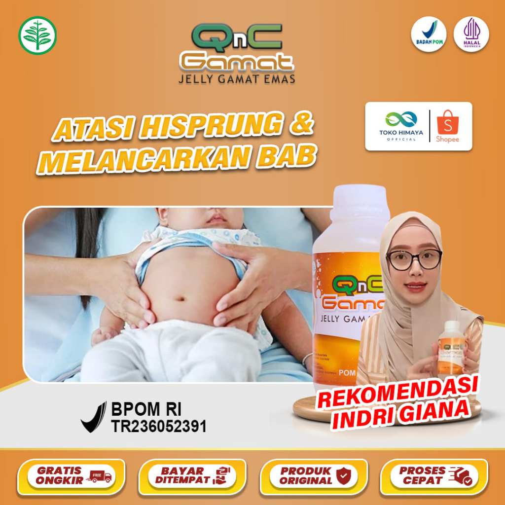 Obat Hisprung, Melancarkan Pencernaan, Perut Kembung Dan Keras, Sering Kentut - QnC Jelly Gamat
