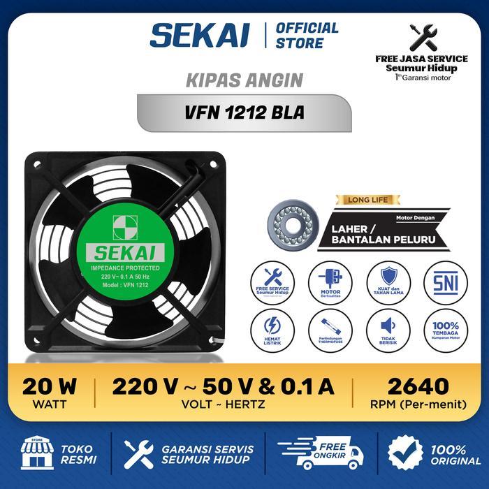 VFN1212 Mini Exhaust Hexos Fan Kipas Cooler Fan Penyedot Udara Sekai