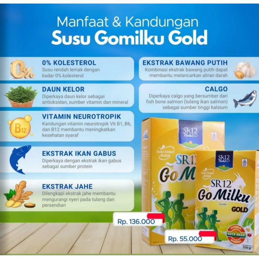SUSU GOMILKU GOLD susu kambing etawa
