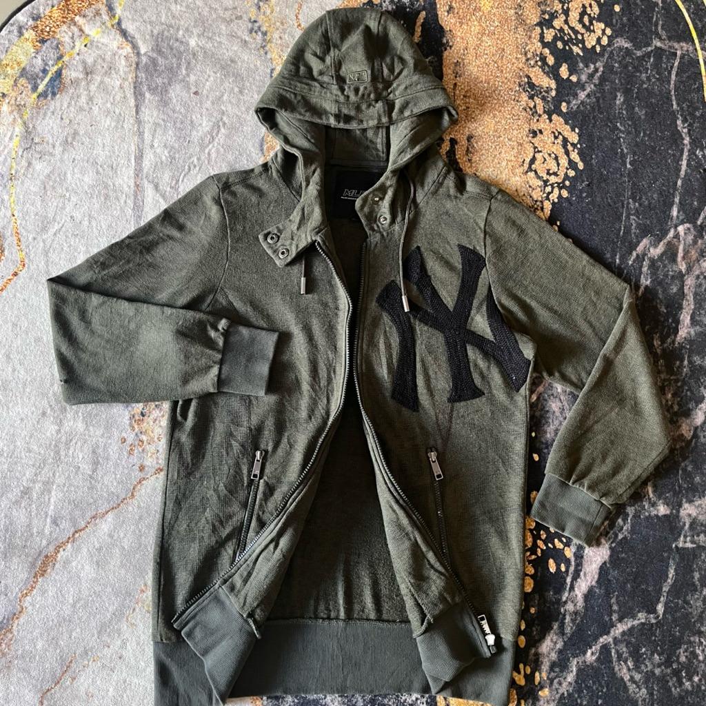 AAB.Mlb Ny Big Logo Rare Hoodie Zipper