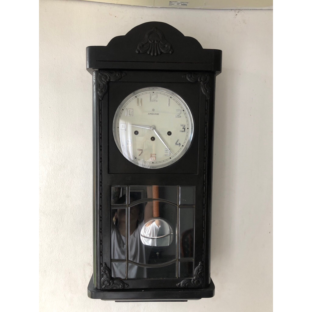 Jam Dinding Antik Junghans Jerman – Mekanik Bandul Asli, Kolektor Item Langka