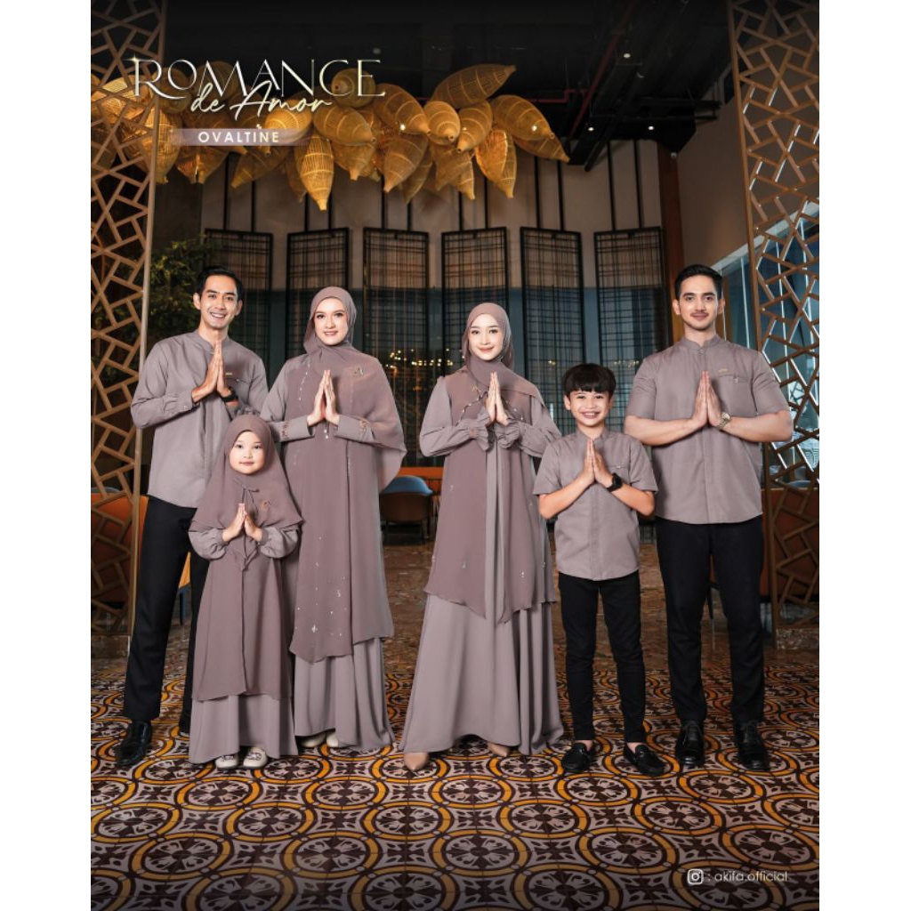 OPEN PO ROMANCE DE AMOR Sarimbit Keluarga By AKIFA  Terbaru Gamis Set Koko Set Gamis Ibu dan Anak Ko