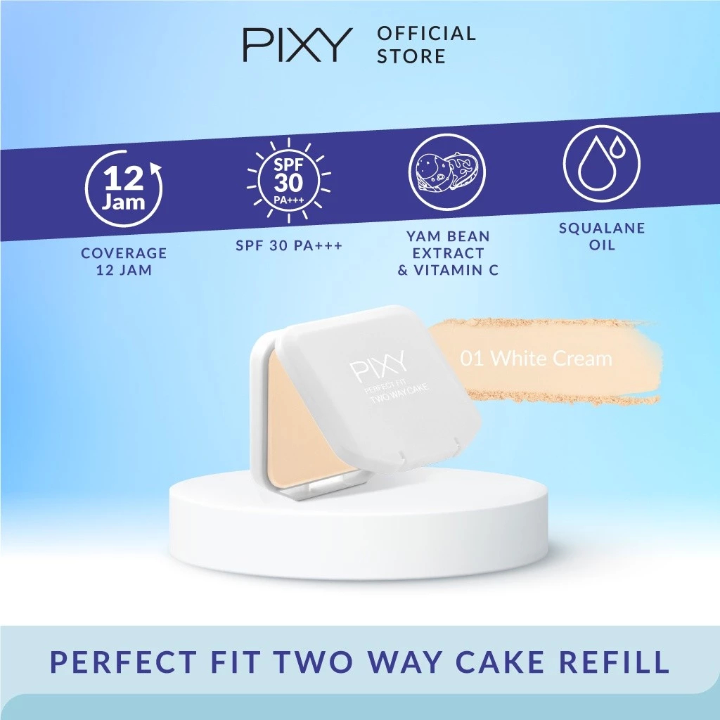 PIXY Refill Two Way Cake Perfect Fit 01 White Cream