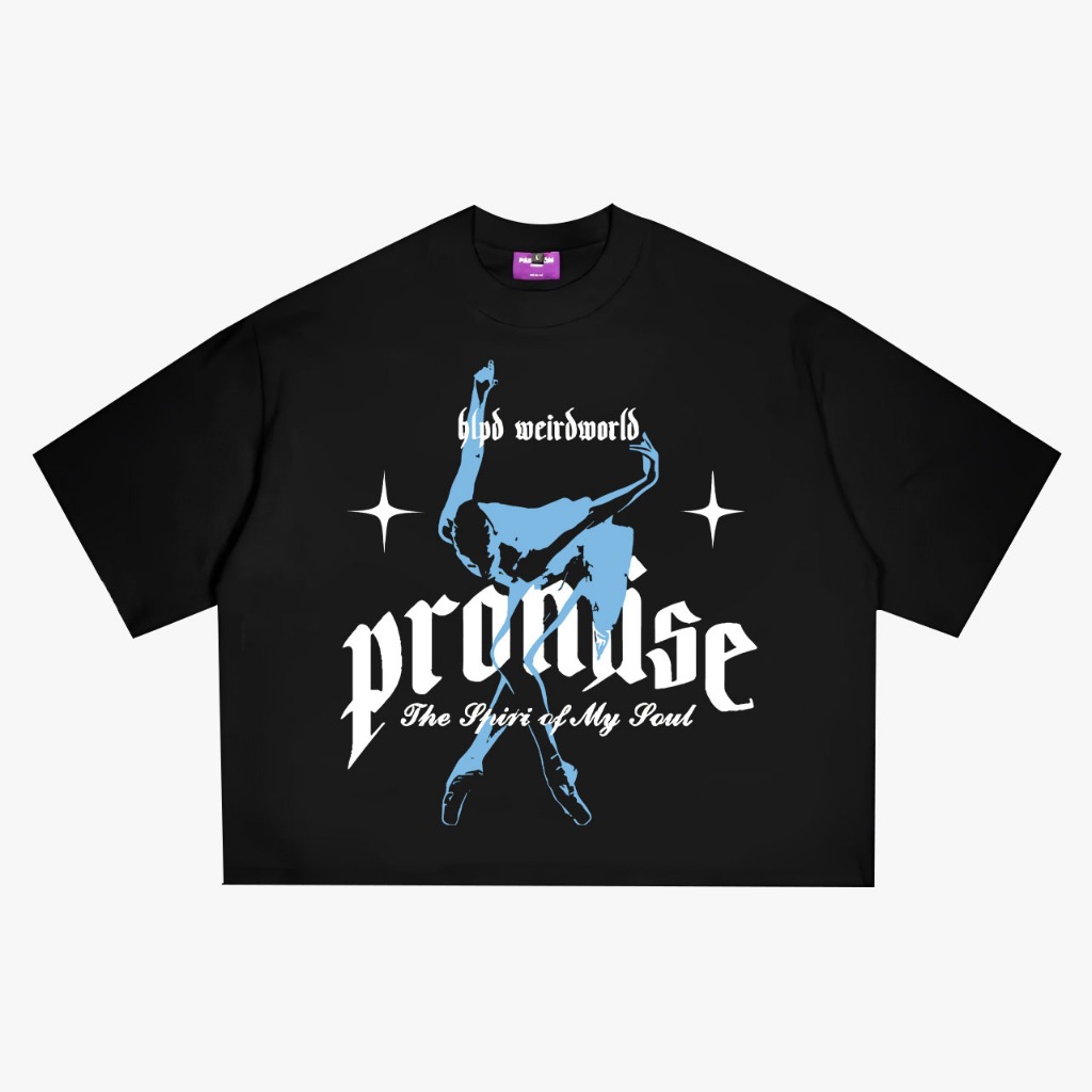 HLPD WeirdWorld Boxy Tee Cotton Combed Unisex || HLPD WeirdWorld Kaos Boxy Cotton Combed Stylish