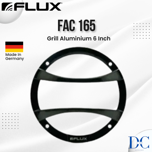 Grill Speaker Mobil - Grill Aluminium FAC 165 Flux - 6 Inch - Grill Set Aluminium Black - Plug N Pla