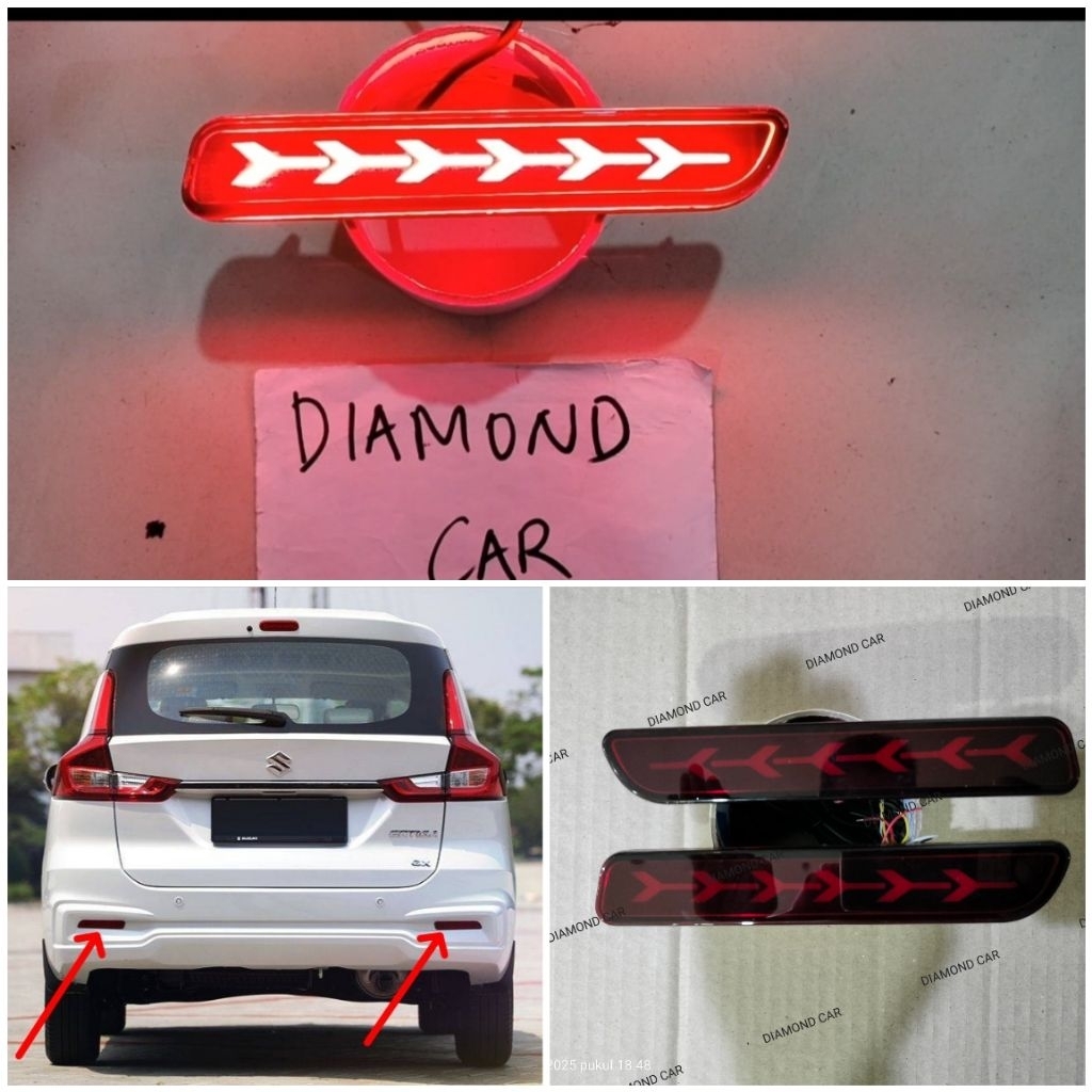 NEW  Lampu reflektor bumper belakang SUZUKI ERTIGA 2013-2020