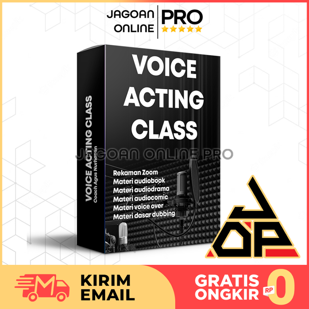 ECOURSE VOICE ACTION CLASS - TUTORIAL VIDEO AUDIO BELAJAR JADI VOICE ACTOR - POTENSI SIDE HUSTLE