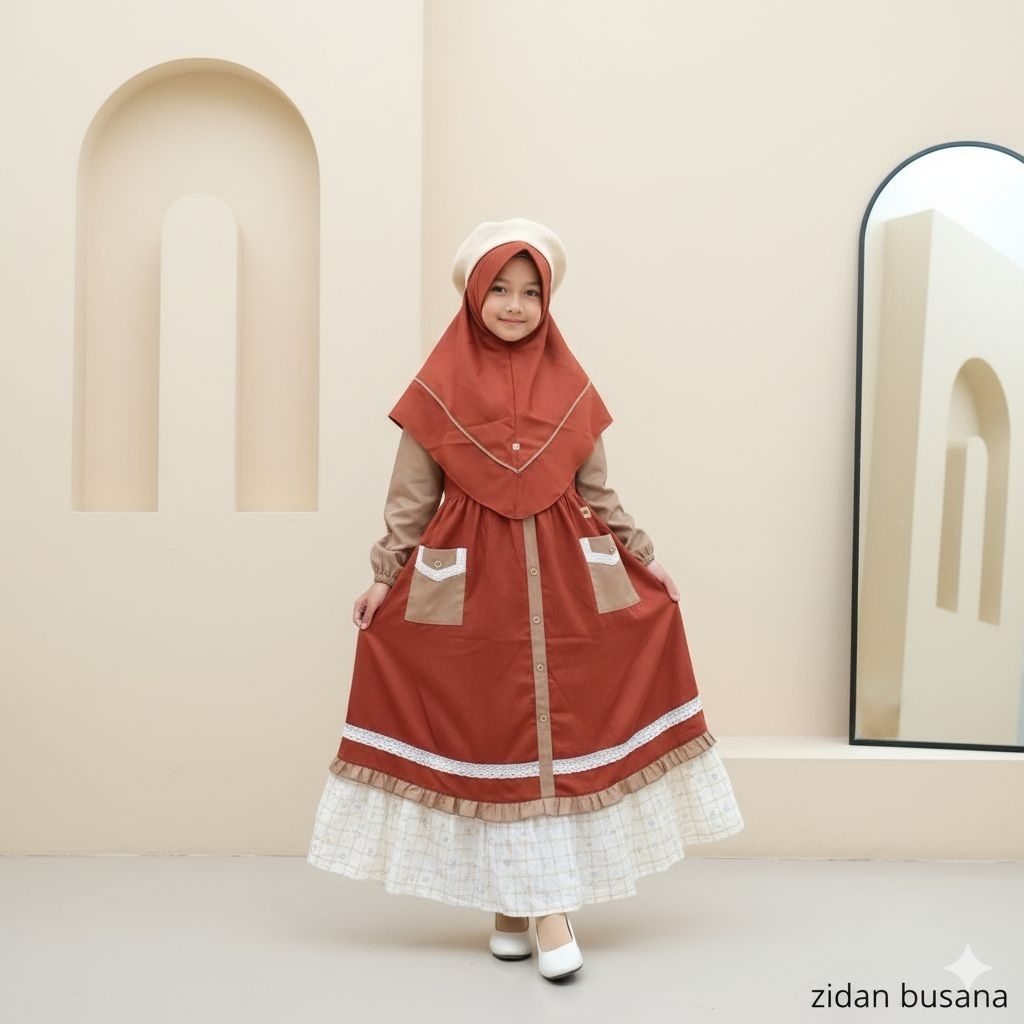 GAMIS ANAK TERBARU BY IBEE 1-12 KODE JR