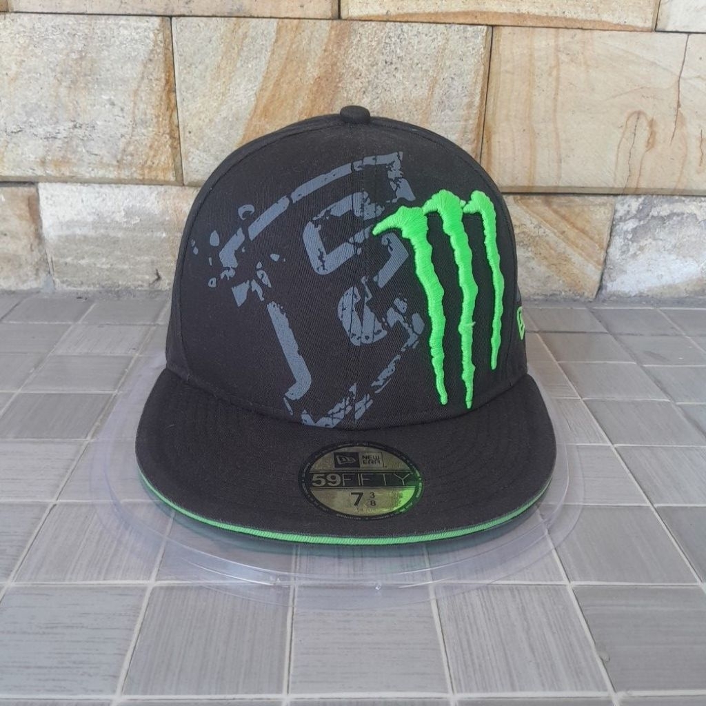 topi snapback NEW ERA MONSTER ENERGY fox racing second