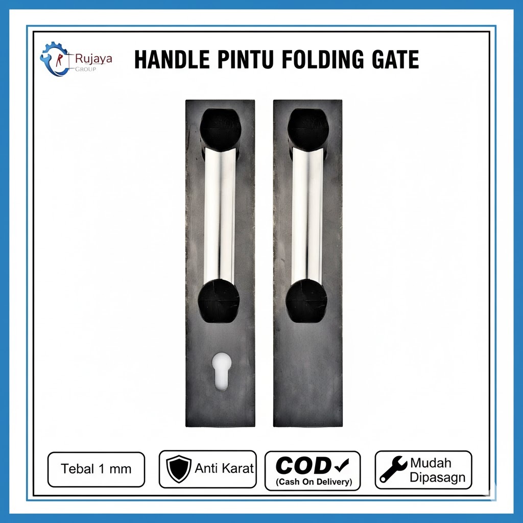 Handle Handel Stainless Combined Pintu Folding Gate Harmonika