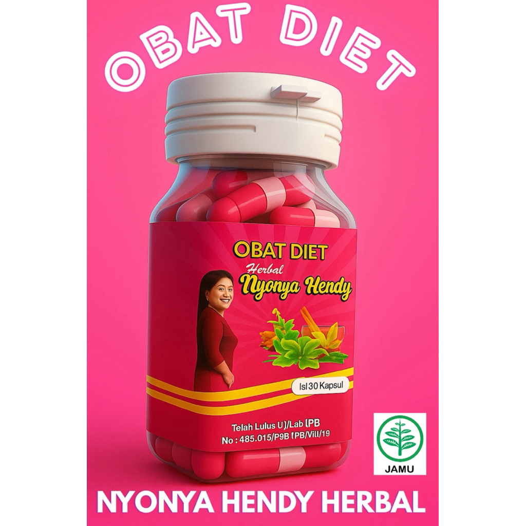 Herbal Diet Nyonya Hendy | Paket 1 Botol isi 30 Kapsul