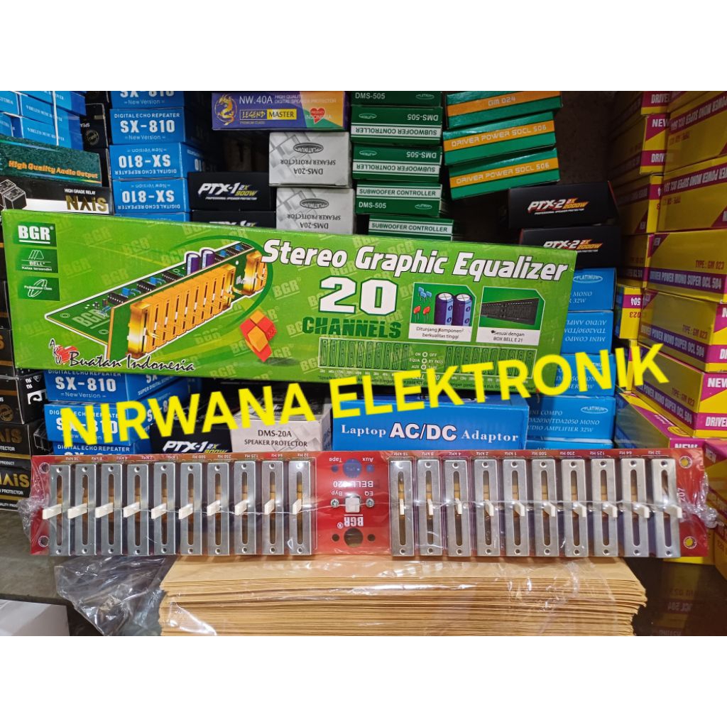 KIT EQUALIZER 20 CHANNEL STEREO ORIGINAL BELL