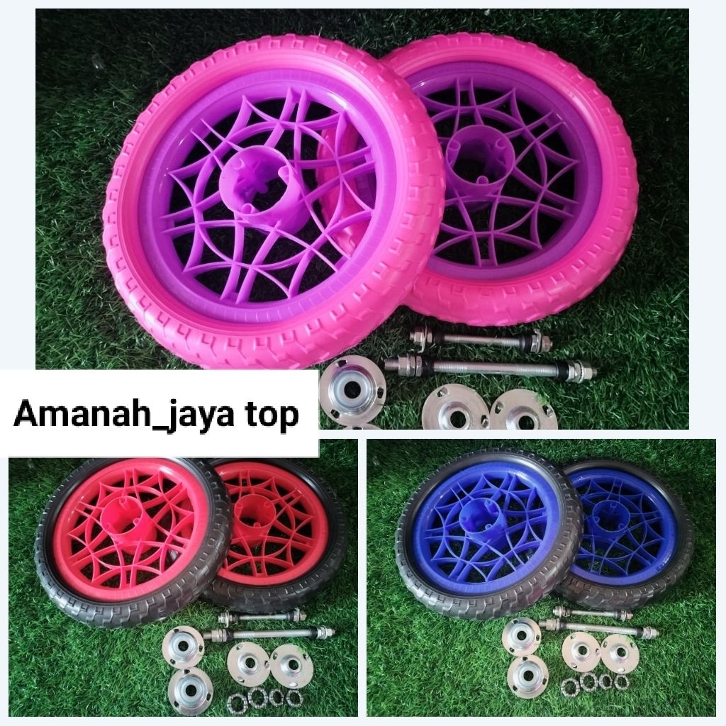 ban sepeda anak anak 12 inch ban mati depan & belakang