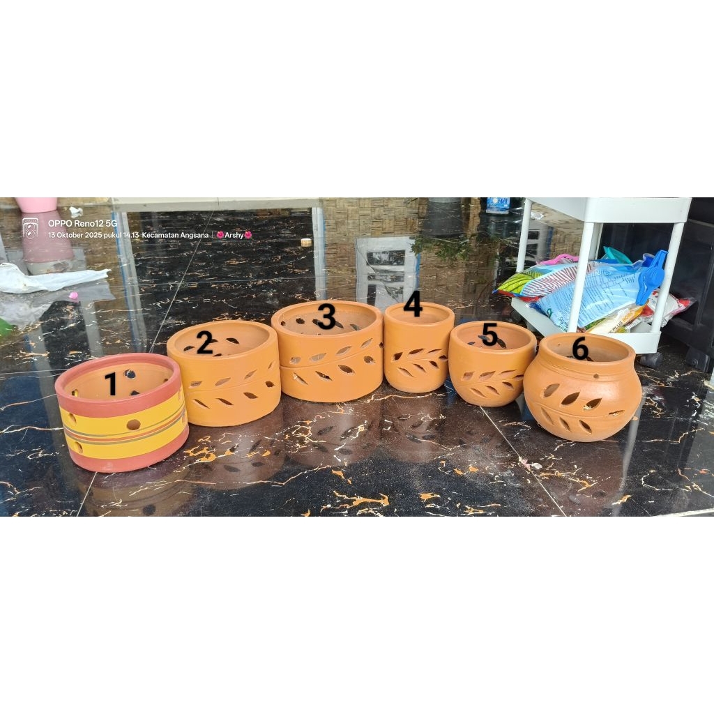 pot gerabah untuk anggrek / pot gerabah anggrek / pot gerabah tanah liat / pot anggrek tanah liat