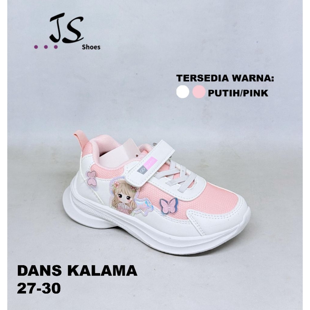 DANS KALAMA - SEPATU SNEAKERS SEPATU SEKOLAH ANAK CEWEK MERK DANS ORIGINAL