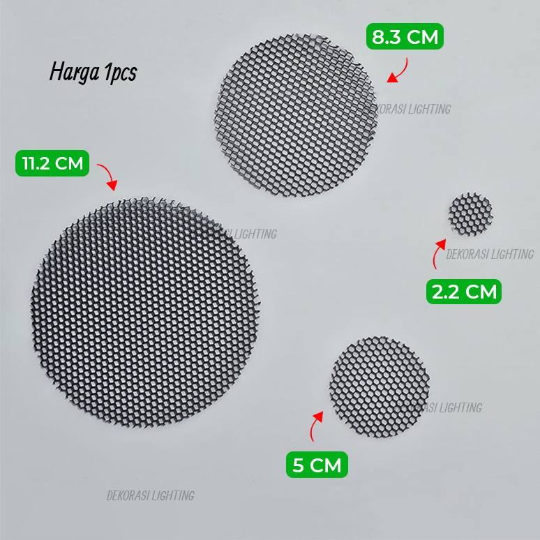 sarang honeycomb untuk kap housing lampu downlight sorot spotlight