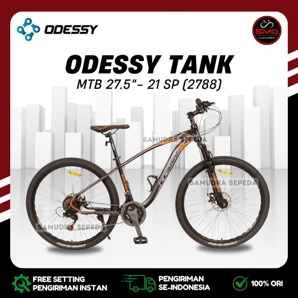 Sepeda Gunung MTB 27.5 Merk Odessy TANK 7x3 Speed // MTB 26" Atlantis TB20 WM Sumax // MTB 26" Atlan