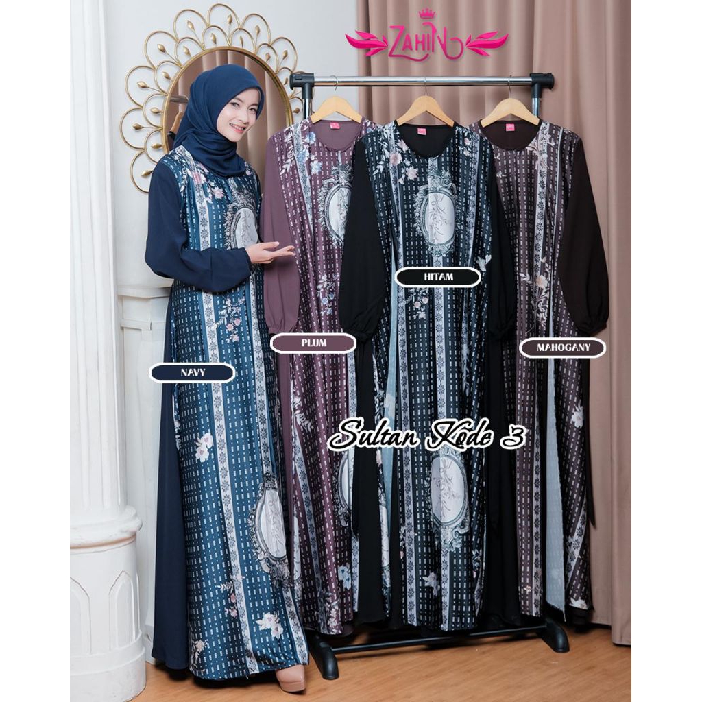 SULTAN Gamis Bahan Armani Sultan mix Sabrina ORI by Zahin Collection// Gamis Sultan ORI by Zahin// G