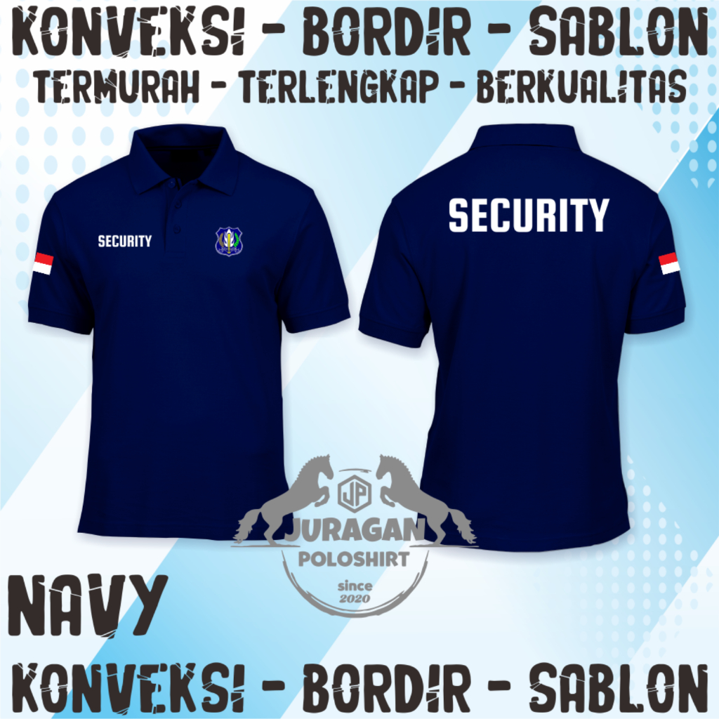KAOS KERAH SECURITY - POLOSHIRT SECURITY - SERAGAM SECURITY - BAJU KERAH SECURITY - CUSTOM SECURITY