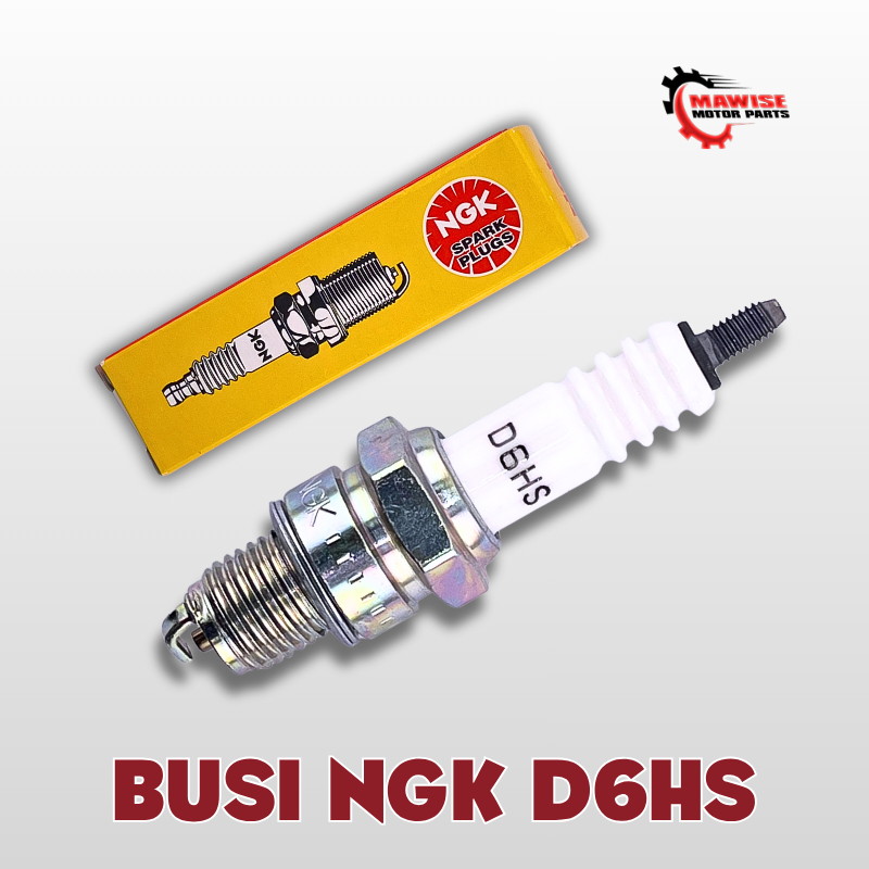 BUSI NGK D6HS [ECER] - BUSI NGK D6HS MOTOR LAMA C70 C90