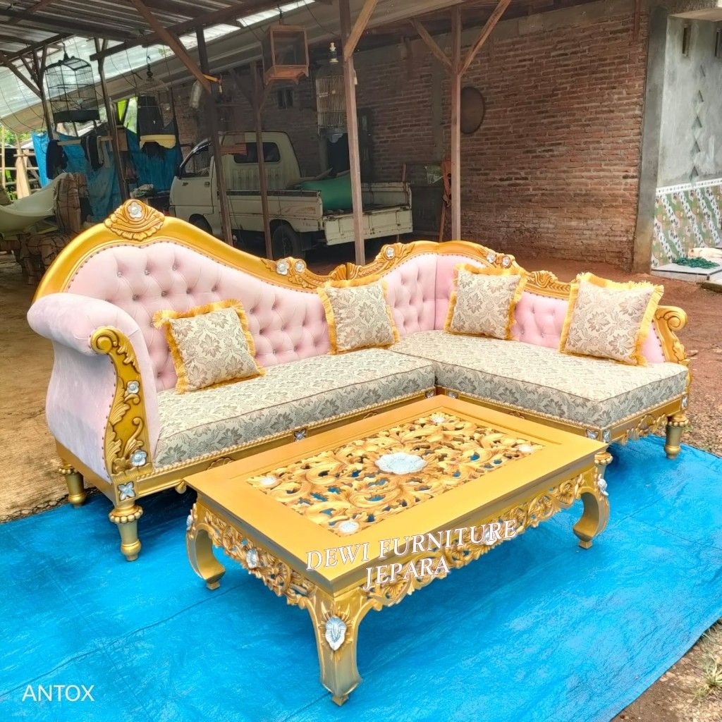 kursi tamu sofa sudut ukiran kursi sofa sudut ukiran