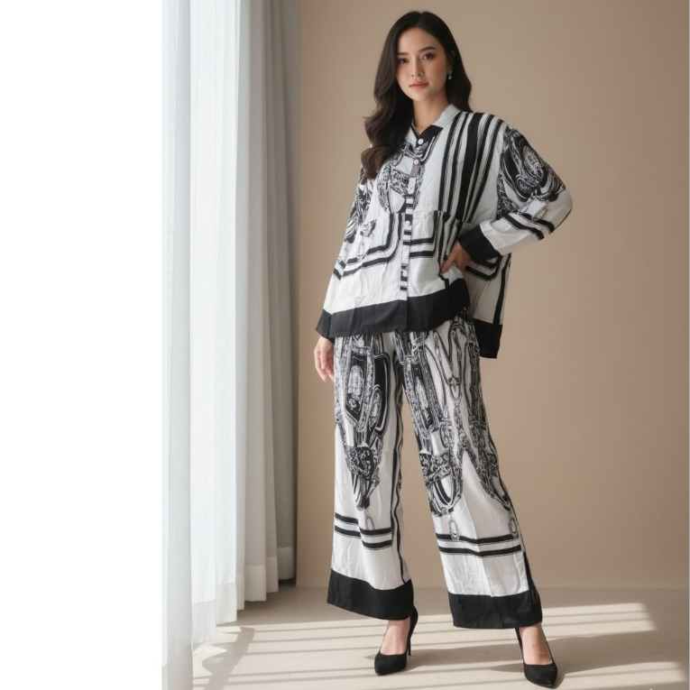 One set wanita / One set terbaru / One set wanita rayon / setcel rayon /One set rayon/ Setelan Rayon