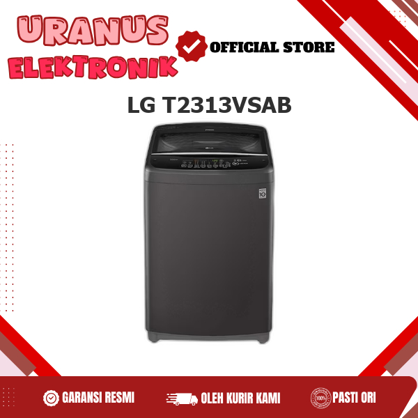 LG T2313VSAB Mesin  Cuci LG Front Loading Kapasitas 13kg Smart Hub Inverter