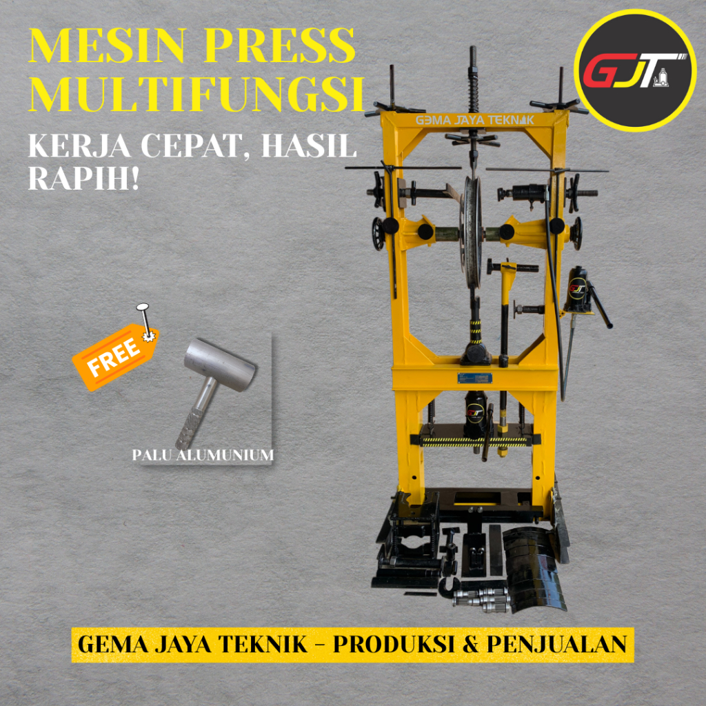 Alat Press Velg Motor Universal Rajawali | Pres Kruk As | Pres Segitiga | Pres Shock & Balancing
