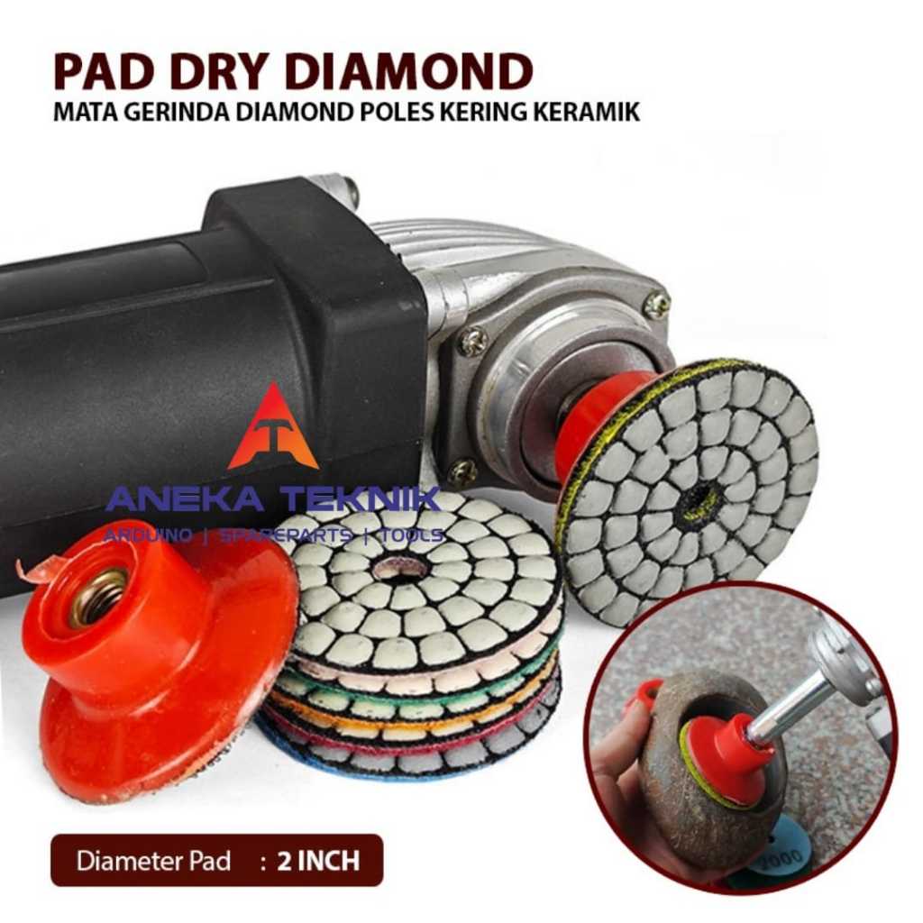 Pad Dry Grinding Diamond 2 Inch / Mata Gerinda Mini Poles Kering Keramik Batu Marmer