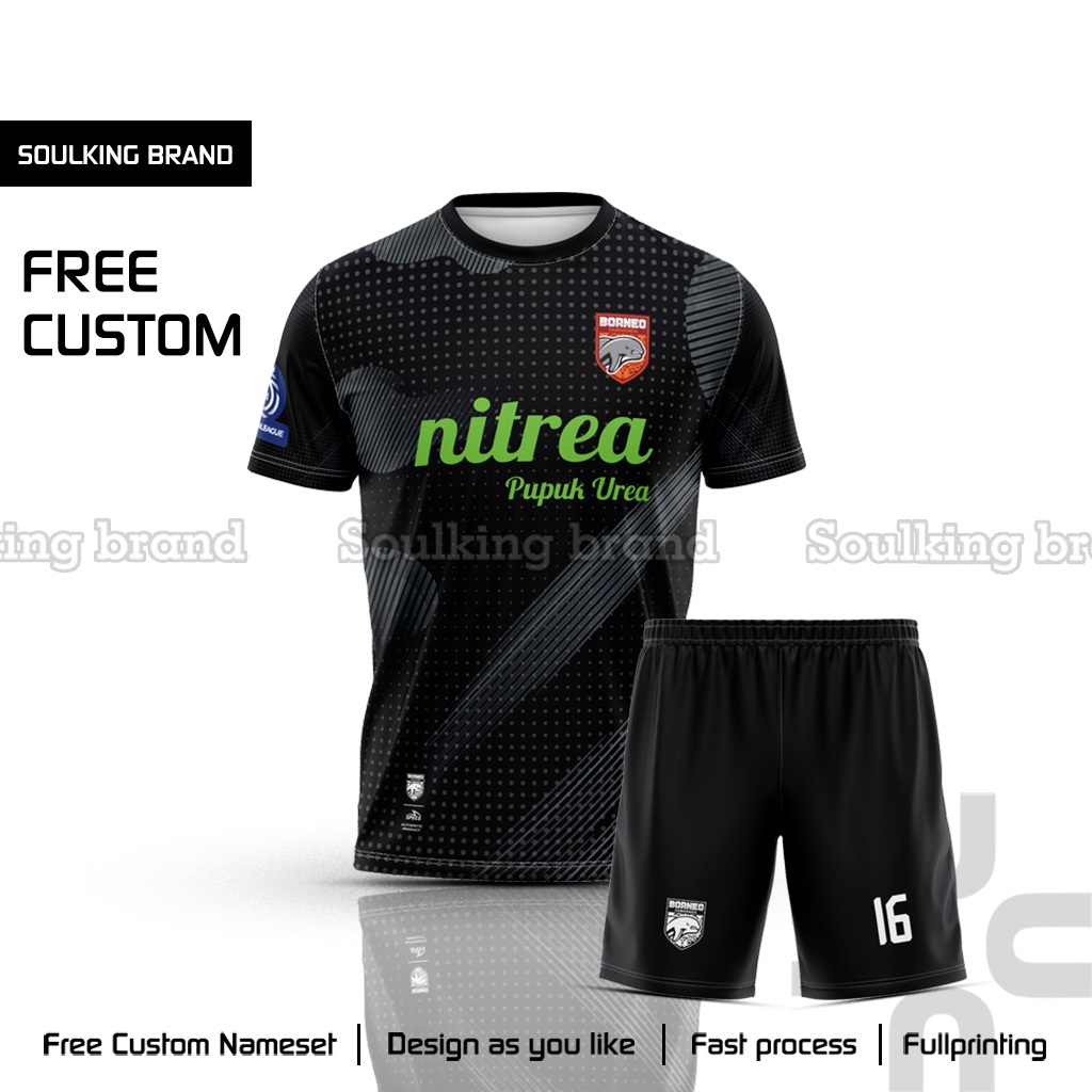 Baju Jersey Bola Borneo FC 2025 / 2026 Goalkeeper Home Away Third Liga 1 Indonesia Free Custom Nama 