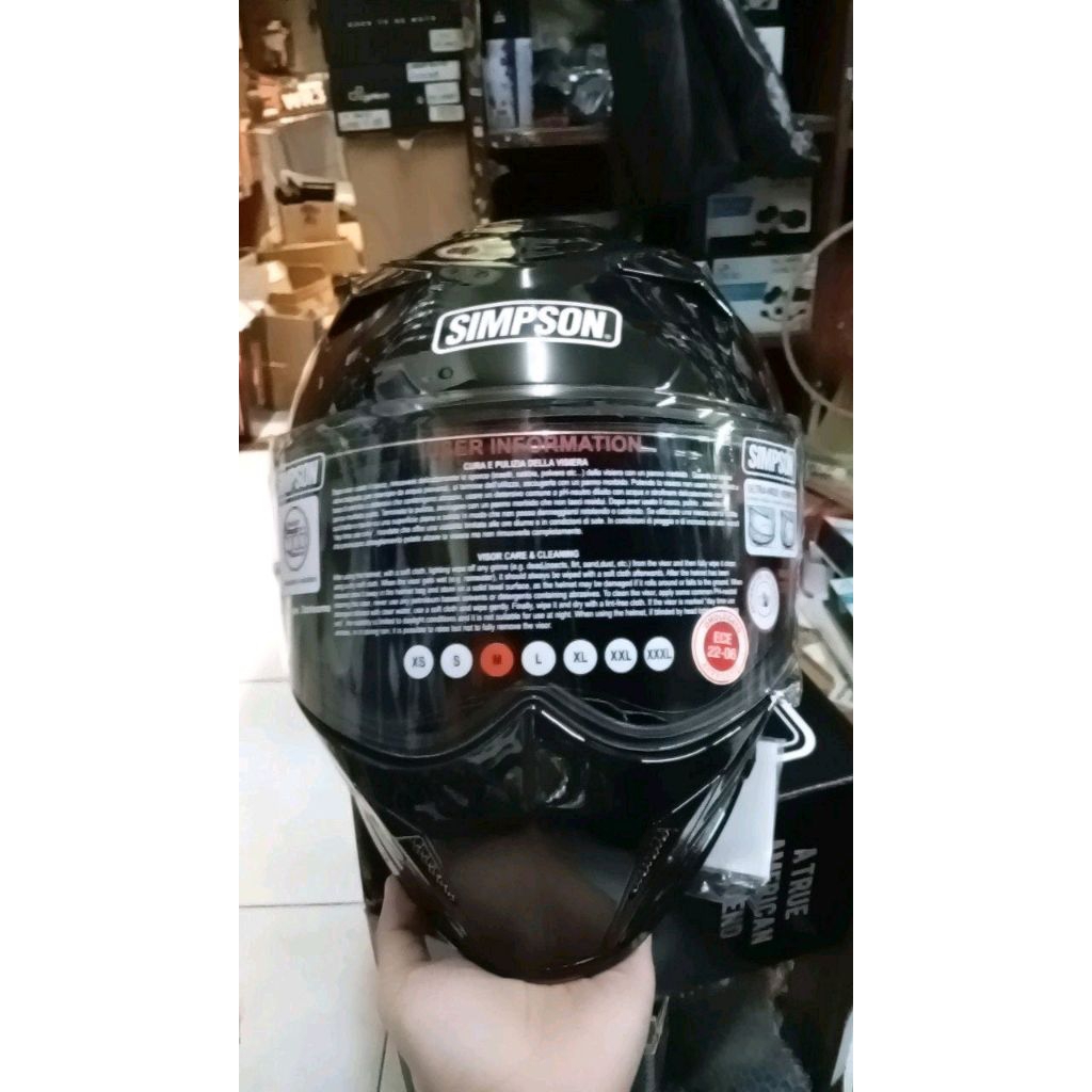 Helm Modular Simpson Darksome ECE 22.06 DOT Black Glossy