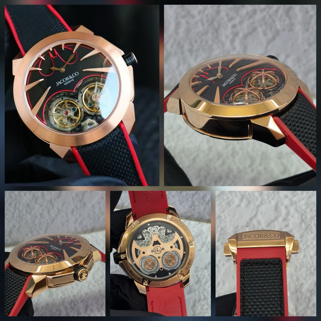 JAM TANGAN JACOB&CO TOURBILLON MANUAL WINDING DM47MM SWISS