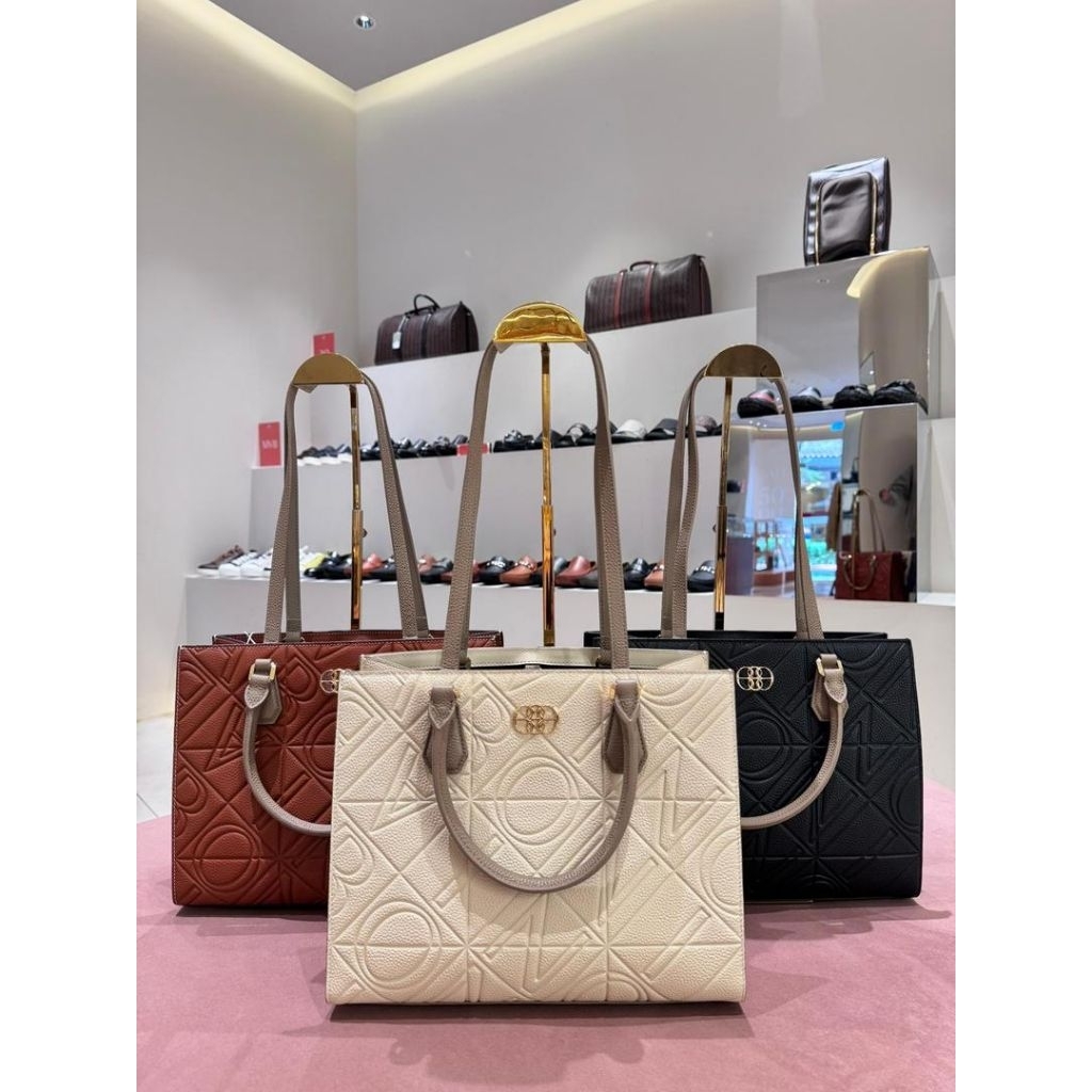 tas Bonia original model Tote, new, ready stok warna hitam