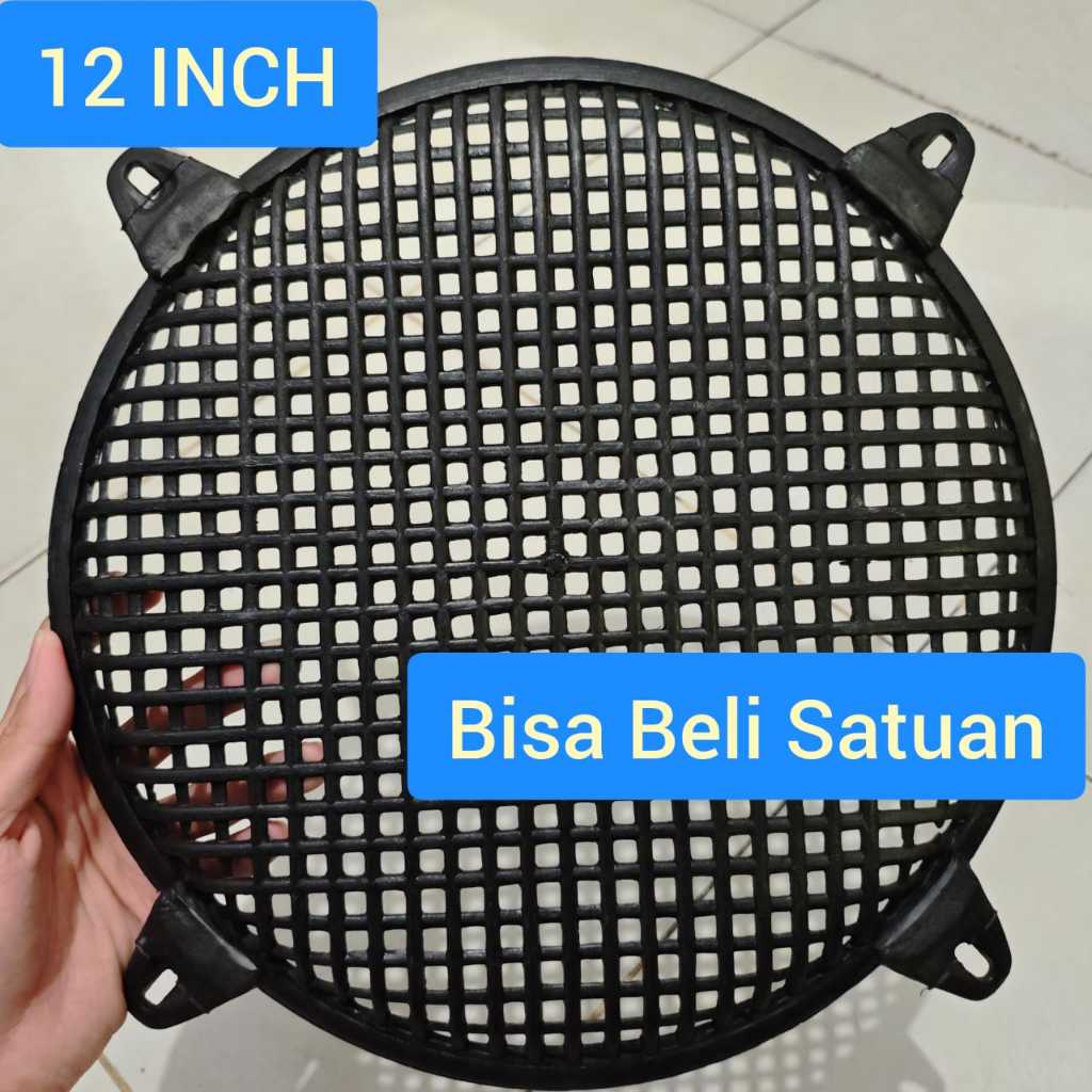 Grill Speaker Bulat Plastik 12" Cover Speaker 12 inch Ram Grill Speaker Round Tutup Speaker 12" Bula