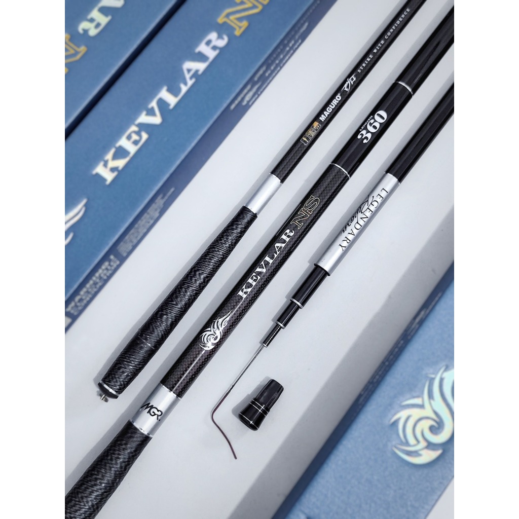 Joran Tegek MAGURO KEVLAR NS Action Kaku Carbon Ringan