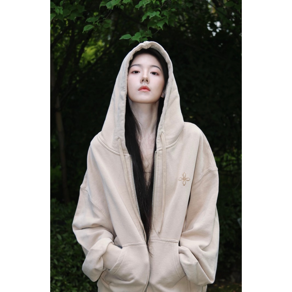 SMFK Hoodie Kasual Ritsleting Unisex