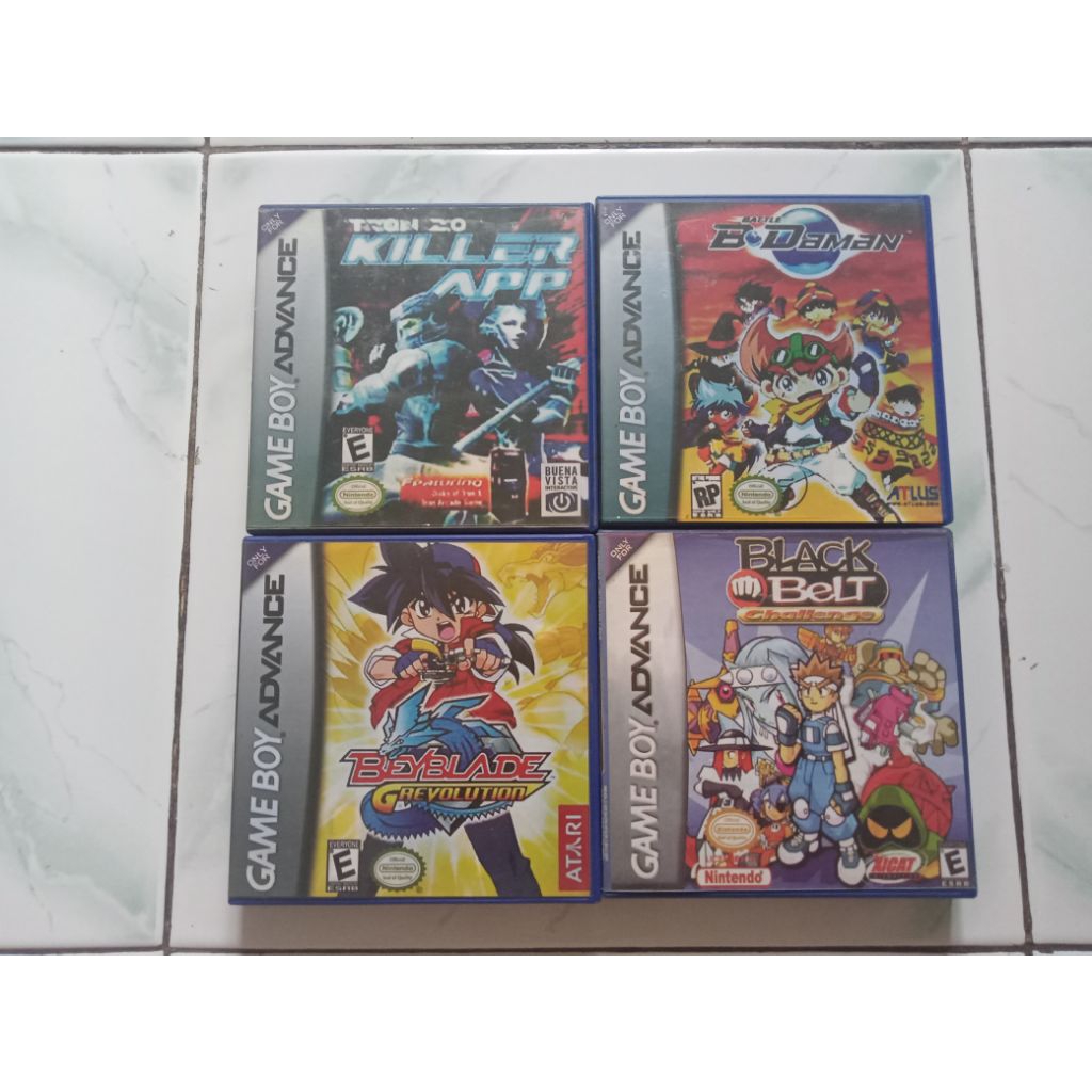 Cartridge game non original Gameboy Advance set 4 cartridge game killer app battle b Daman Beyblade 